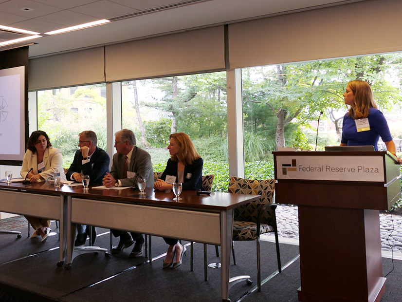 From left: Anastasia Daou, NAIOP Massachusetts; Marc Brown, Consumer Energy Alliance; William Harwood, Maine Office of the Public Advocate; Melissa Lavinson, Massachusetts Office of Energy Transformation; Alana Daly, moderator, Notheast Gas Association