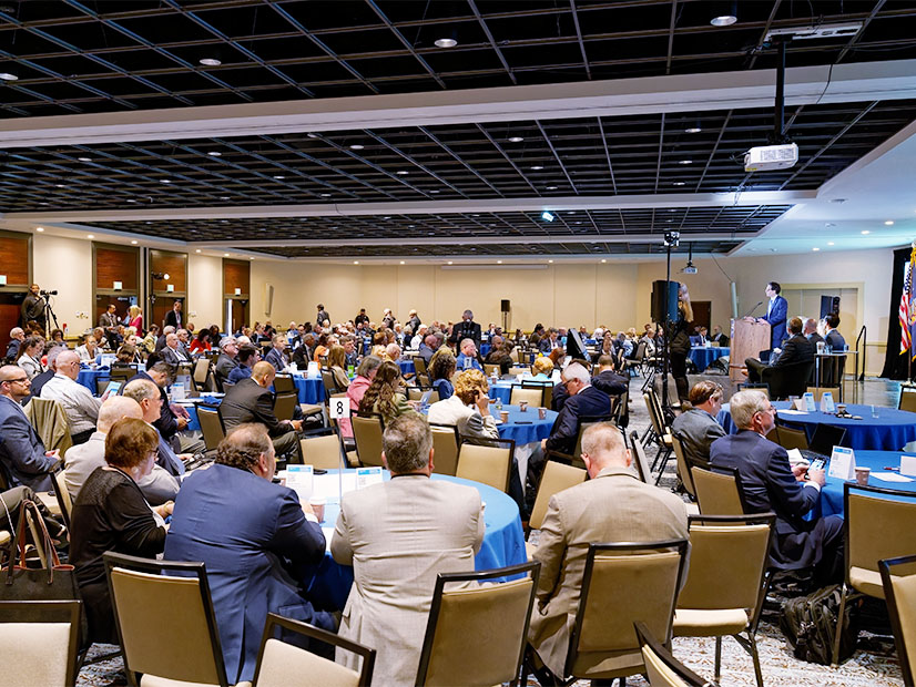 Attendees listen to a presentation at New York's Future Energy Economy Summit on Sept. 5.