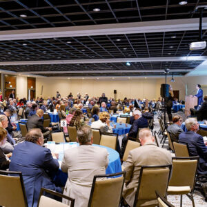 Attendees listen to a presentation at New York's Future Energy Economy Summit on Sept. 5.