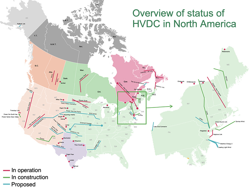 HVDC projects that DNV's Cornelis Plet presented at CIGRE in August.