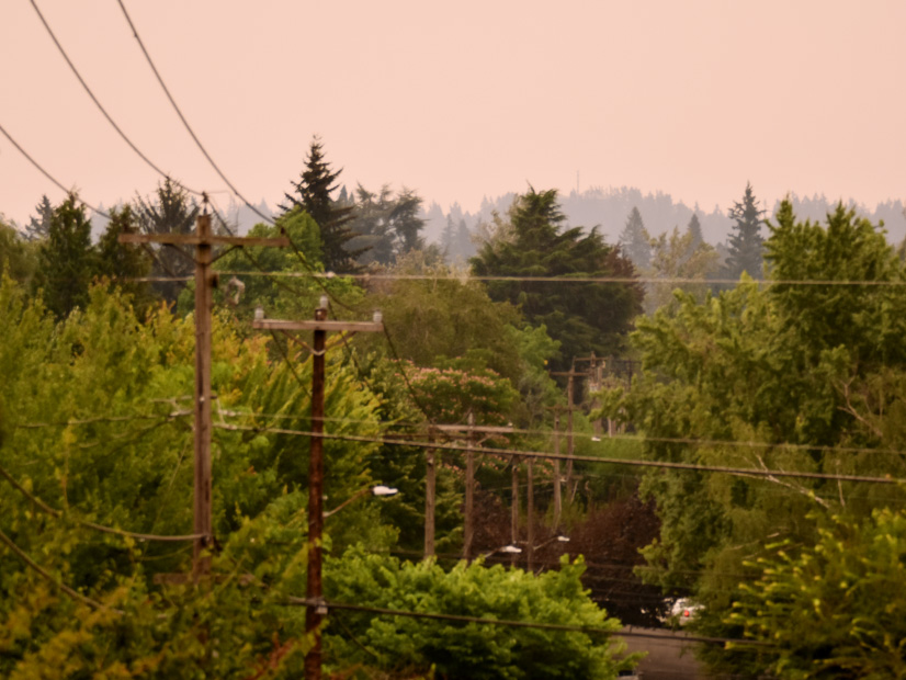 PGE distribution lines in Portland, Ore.