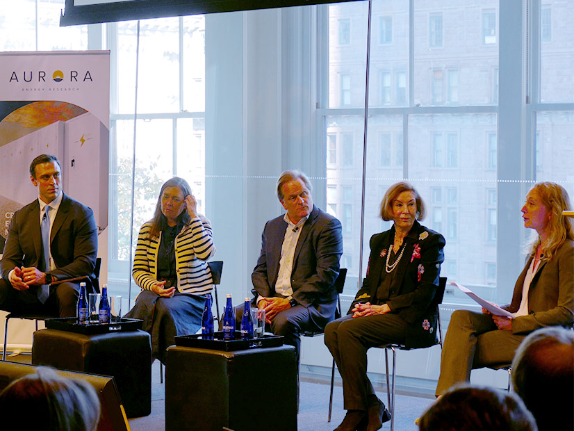 From left: Lazard's Samuel Scroggins, Vineyard Offshore CEO Alicia Barton, Milbank Partner Allan Marks, Espy Energy Solutions' Nora Mead Brownell and Aurora Energy's Julia Hoos.