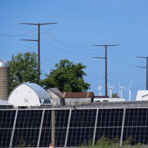 A portion of the Cardinal-Hickory Creek line passing the Badger solar fields in Grant County, Wis.