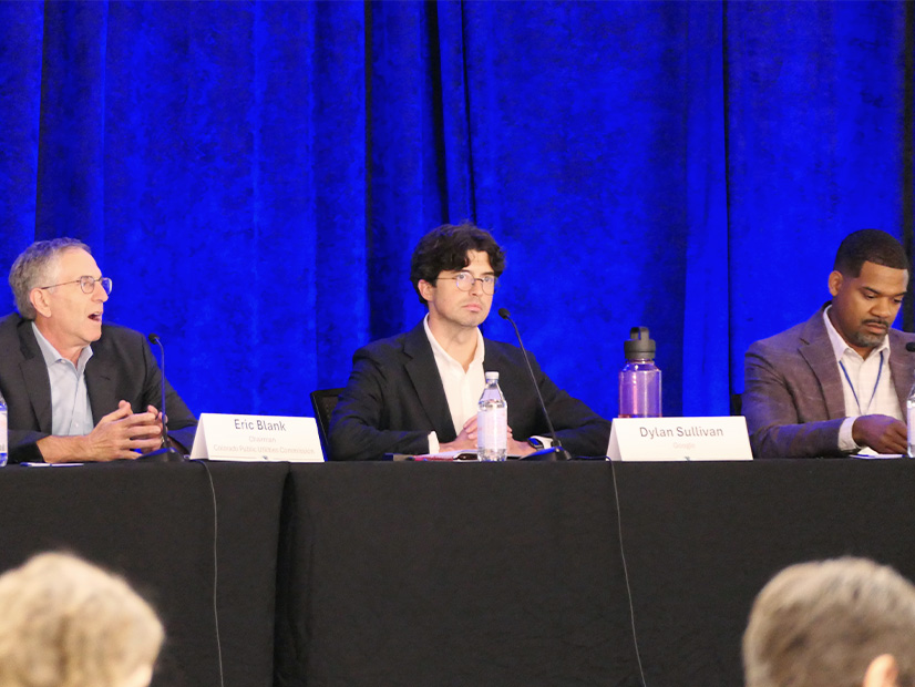 From left: Eric Blank, Colorado PUC; Dylan Sullivan, Google; and Antoine Lucas, SPP.