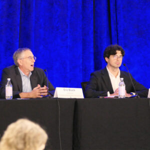 From left: Eric Blank, Colorado PUC; Dylan Sullivan, Google; and Antoine Lucas, SPP.