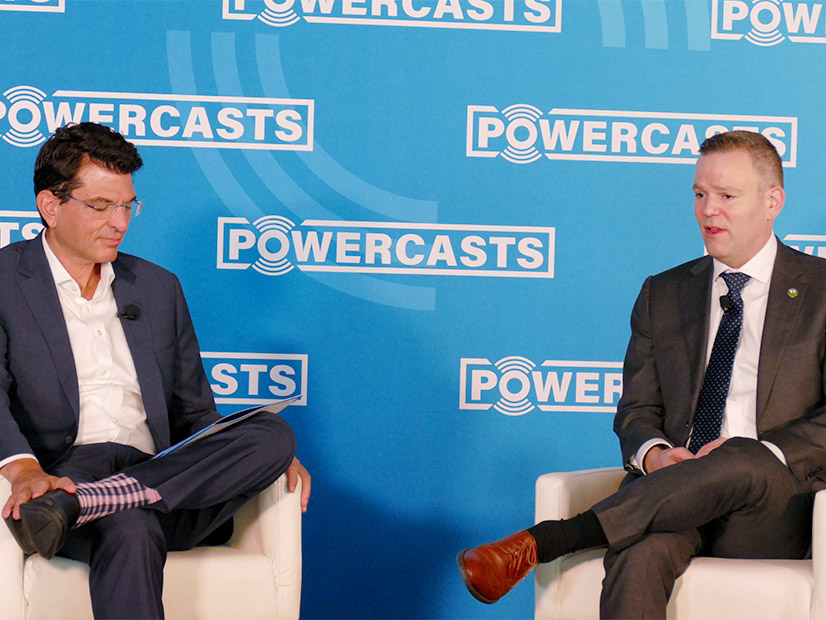 American Clean Power CEO Jason Grumet and FERC Commissioner David Rosner at the trade group's headquarters in Washington, D.C.