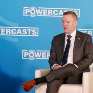 American Clean Power CEO Jason Grumet and FERC Commissioner David Rosner at the trade group's headquarters in Washington, D.C.