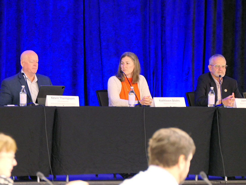 From left: Arizona Commissioner Kevin Thompson; Kathleen Staks, Western Freedom; Jim Shetler, BANC.