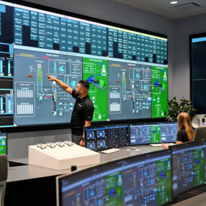  X-energy's Plant Support center, a training facility for operators of its Xe-100 small modular reactor, is shown in Maryland.