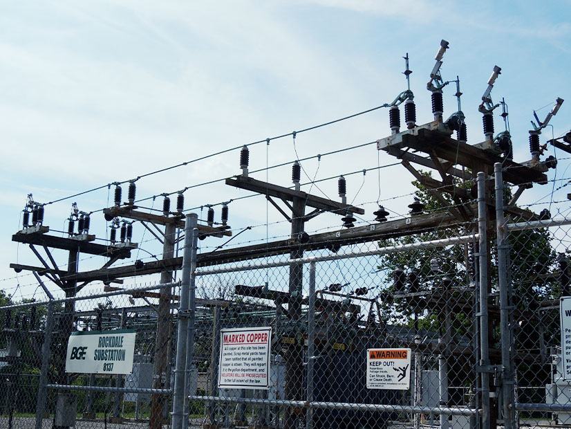 A BGE substation in Maryland