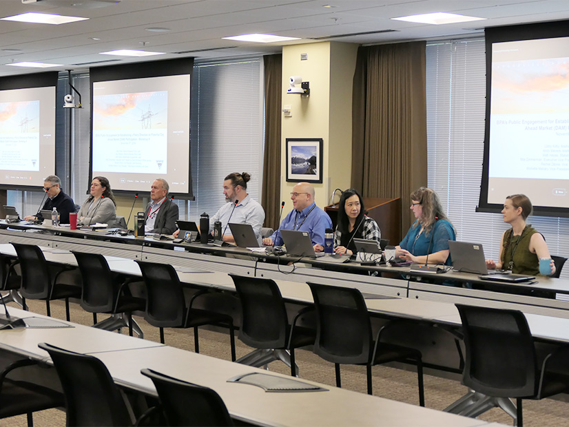 From left: BPA's Andy Meyers, Nita Zimmerman, Doug Marker, Matt Hayes, Todd Kochheiser, Mai Truong, Michelle Manary and Libby Kirby.