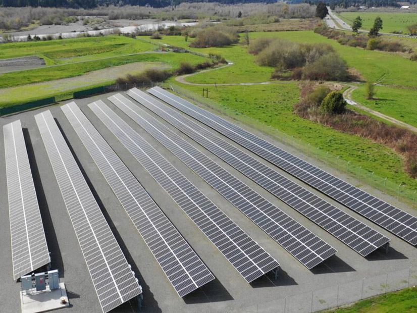 Solar panels on Blue Lake Rancheria tribal land