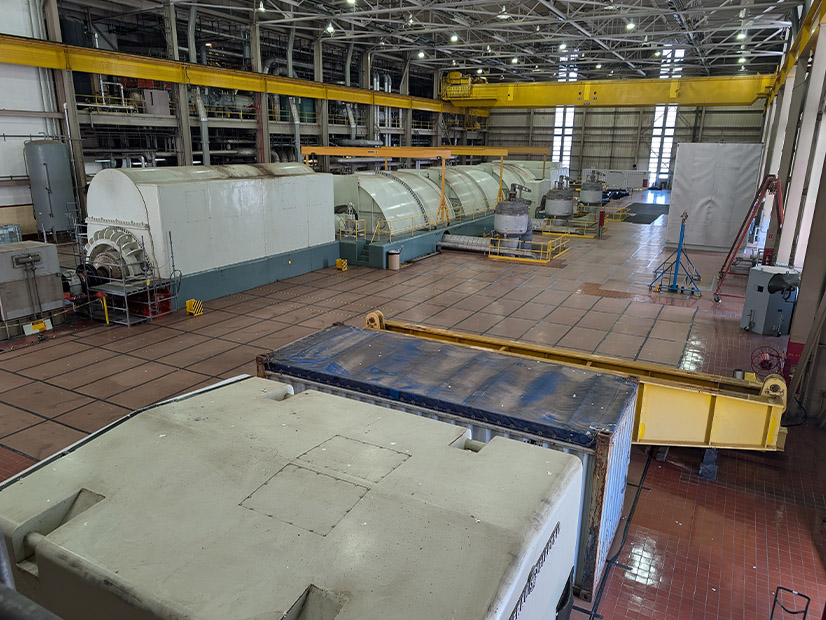 The turbine deck is shown at Constellation Energy's Crane Clean Energy Center, which is the former Three Mile Island Unit 1. Constellation is working to restart the reactor at the facility, five years after it shut down.