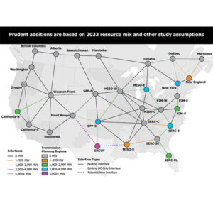 Parts 2 and 3 of the ITCS include recommendations for prudent additions to transfer capability across North America's transmission planning regions based on the projected resource mix in 2033.