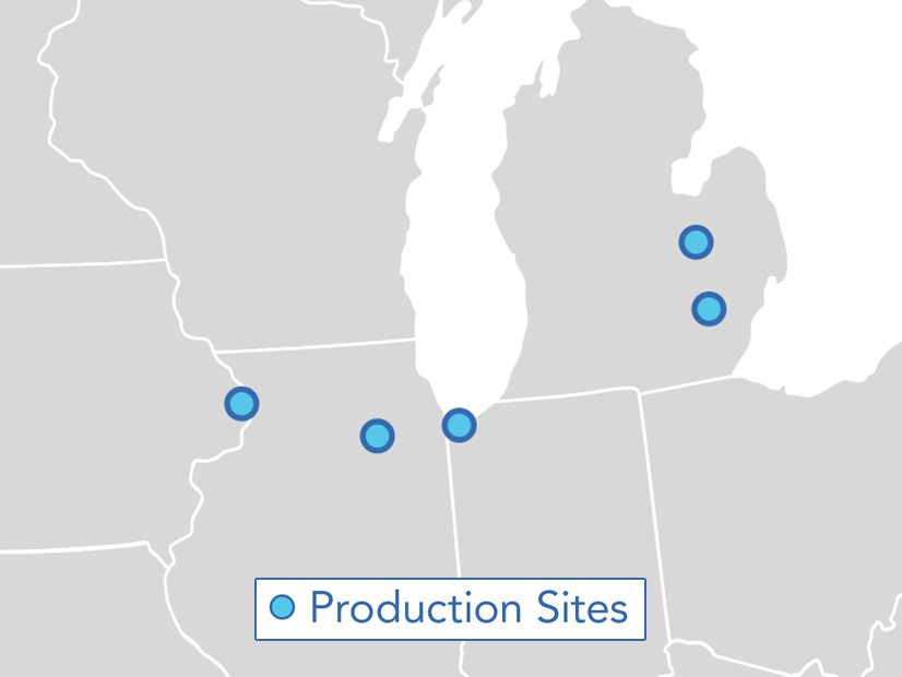 The just-launched Midwest Alliance for Clean Hydrogen hub includes proposed production sites in Illinois, Indiana, Iowa and Michigan.