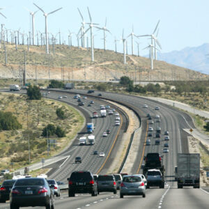 Wind farm on Interstate 10 near Palm Springs