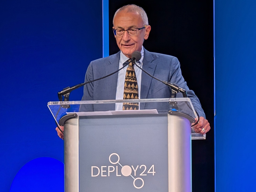 White House Senior Advisor John Podesta calls on the private sector to keep investing in clean energy at DOE's Deploy 2024 Conference.