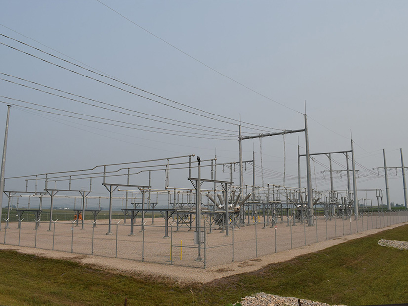 An ITC Midwest substation near Cedar Rapids, Iowa