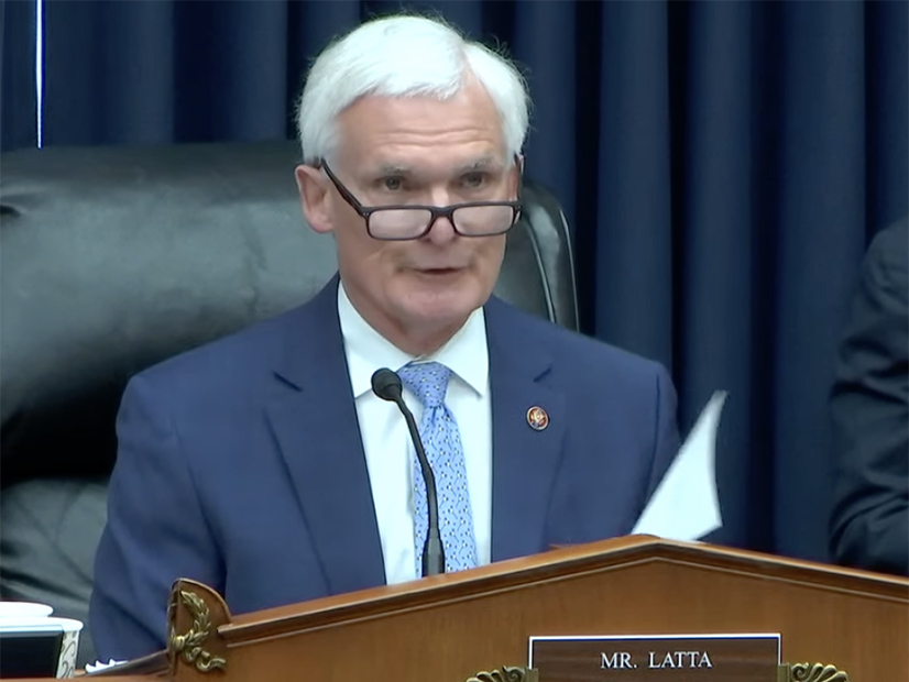 Subcommittee on Energy Chair Bob Latta (R-Ohio) gives comments at the start of the panel's hearing Feb. 5.