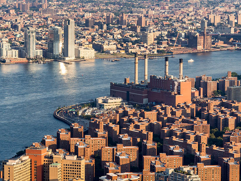 Con Edison's East River Generating Station is shown in Manhattan.