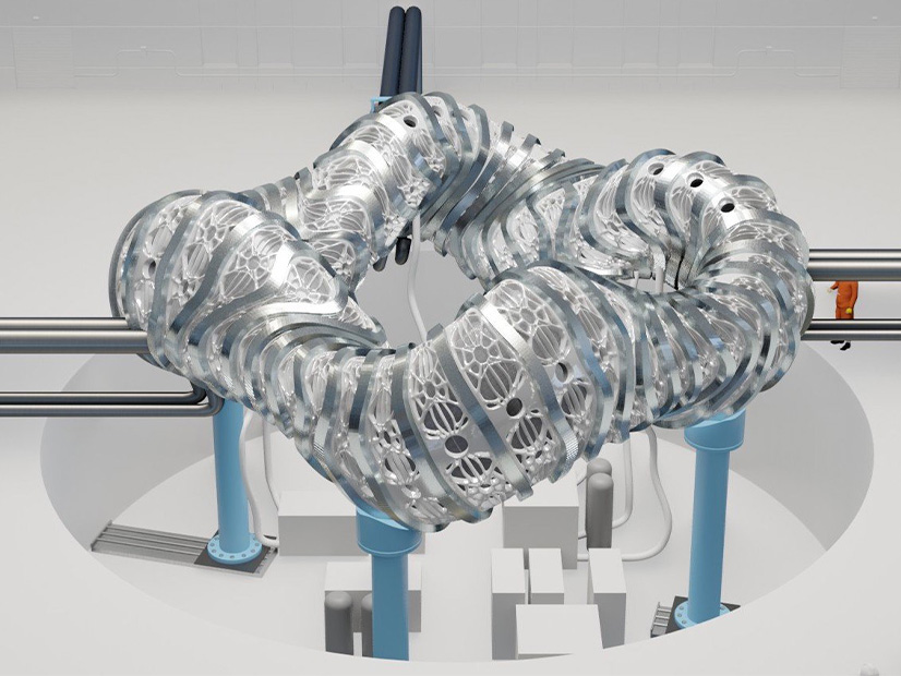 A rendering shows the stellarator Type One Energy Group is developing as it pursues nuclear fusion.