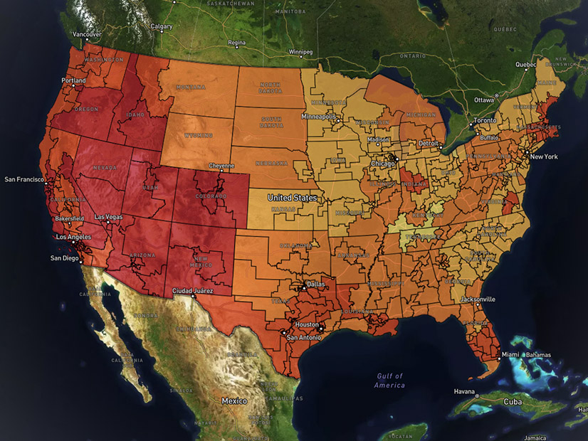 Project InnerSpace has mapped the geothermal potential of every congressional district across the U.S. The darker the color, the higher the potential.