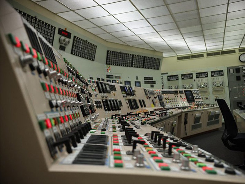 The Palisades Nuclear Plant control room around the time Entergy closed it in 2022